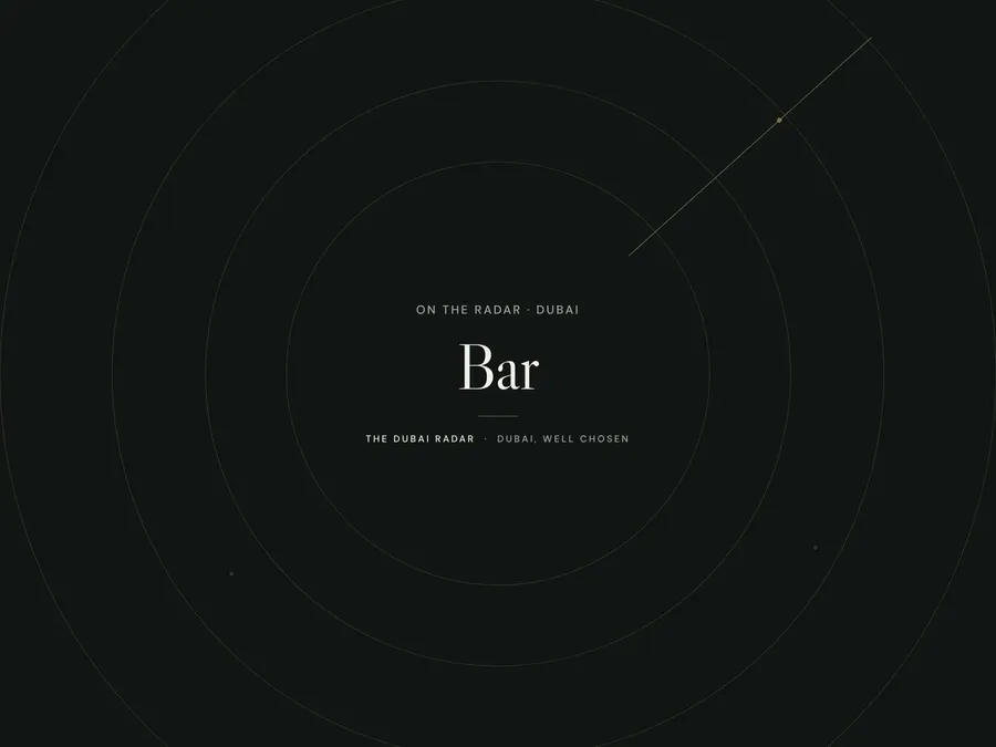 Bar on The Dubai Radar (branded placeholder)