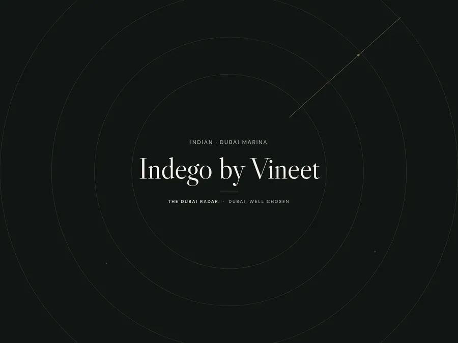 Indego by Vineet, Indian restaurant in Dubai Marina, Dubai