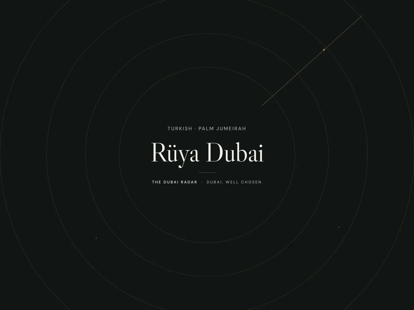 Rüya Dubai, Turkish restaurant in Palm Jumeirah, Dubai